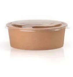 وعاء كرافت بغطاء شفاف ⁦24 oz⁩